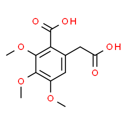 ChemSpider 2D Image | 6-(Carboxymethyl)-2,3,4-trimethoxybenzoic acid | C12H14O7