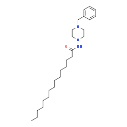 ChemSpider 2D Image | N-(4-Benzyl-1-piperazinyl)pentadecanamide | C26H45N3O