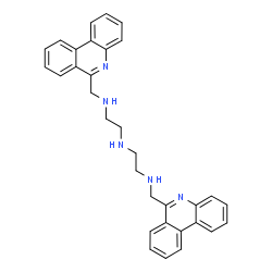 ChemSpider 2D Image | N-(6-Phenanthridinylmethyl)-N'-{2-[(6-phenanthridinylmethyl)amino]ethyl}-1,2-ethanediamine | C32H31N5
