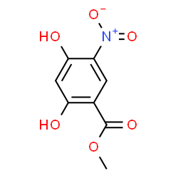 ChemSpider 2D Image | Methyl 2,4-dihydroxy-5-nitrobenzoate | C8H7NO6