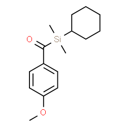 ChemSpider 2D Image | [Cyclohexyl(dimethyl)silyl](4-methoxyphenyl)methanone | C16H24O2Si