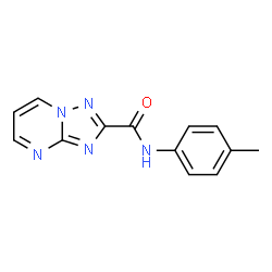 ChemSpider 2D Image | N-(4-Methylphenyl)[1,2,4]triazolo[1,5-a]pyrimidine-2-carboxamide | C13H11N5O