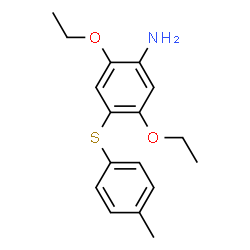 ChemSpider 2D Image | 2,5-Diethoxy-4-((p-tolyl)thio)aniline | C17H21NO2S