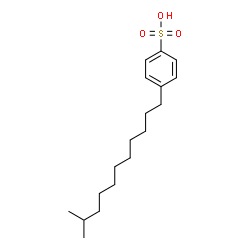 ChemSpider 2D Image | 4-(10-Methylundecyl)benzenesulfonic acid | C18H30O3S