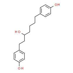 ChemSpider 2D Image | 4,4'-(3-Hydroxy-1,7-heptanediyl)diphenol | C19H24O3