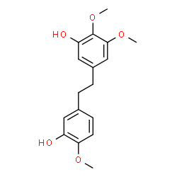 ChemSpider 2D Image | 5-[2-(3-Hydroxy-4-methoxyphenyl)ethyl]-2,3-dimethoxyphenol | C17H20O5
