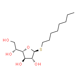 ChemSpider 2D Image | Octyl 1-thio-beta-D-galactofuranoside | C14H28O5S