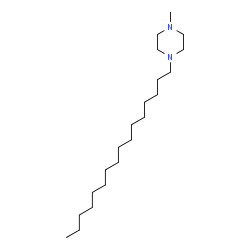 ChemSpider 2D Image | 1-Hexadecyl-4-methylpiperazine | C21H44N2