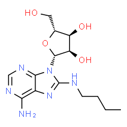 ChemSpider 2D Image | 8-(Butylamino)adenosine | C14H22N6O4