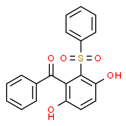 ChemSpider 2D Image | [3,6-Dihydroxy-2-(phenylsulfonyl)phenyl](phenyl)methanone | C19H14O5S
