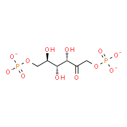 ChemSpider 2D Image | Fructose 1,6-bisphosphate | C6H10O12P2