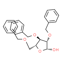 ChemSpider 2D Image | 2,3,5-Tri-O-benzyl-D-arabinofuranose | C26H28O5