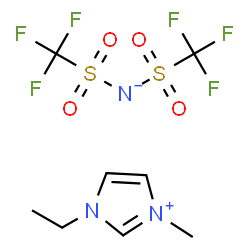 ChemSpider 2D Image | 1-ethyl-3-methylimidazolium bis(trifluoromethylsulfonyl)amide | C8H11F6N3O4S2