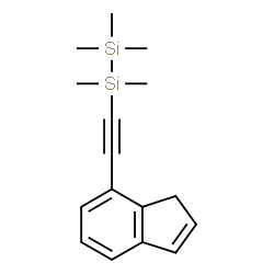 ChemSpider 2D Image | 1-(1H-Inden-7-ylethynyl)-1,1,2,2,2-pentamethyldisilane | C16H22Si2