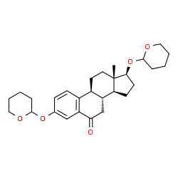 ChemSpider 2D Image | (17beta)-3,17-Bis(tetrahydro-2H-pyran-2-yloxy)estra-1,3,5(10)-trien-6-one | C28H38O5