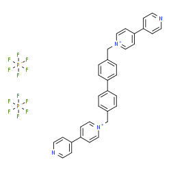 ChemSpider 2D Image | 1,1'-[4,4'-Biphenyldiylbis(methylene)]bis[4-(4-pyridinyl)pyridinium] dihexafluorophosphate | C34H28F12N4P2
