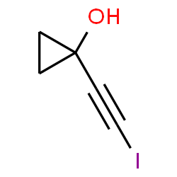 ChemSpider 2D Image | 1-(Iodoethynyl)cyclopropanol | C5H5IO