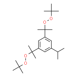 ChemSpider 2D Image | 1-Isopropyl-3,5-bis{2-[(2-methyl-2-propanyl)peroxy]-2-propanyl}benzene | C23H40O4
