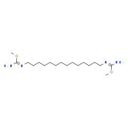 ChemSpider 2D Image | N1,N14-BIS((S-METHYL)ISOTHIOUREIDO)TETRADECANE | C18H38N4S2
