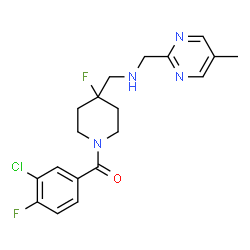 ChemSpider 2D Image | F-15,599 | C19H21ClF2N4O