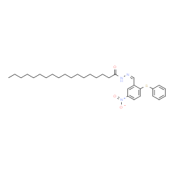 ChemSpider 2D Image | N'-{(Z)-[5-Nitro-2-(phenylsulfanyl)phenyl]methylene}octadecanehydrazide | C31H45N3O3S