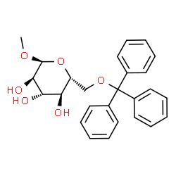 ChemSpider 2D Image | Methyl 6-O-trityl-alpha-D-glucopyranoside | C26H28O6