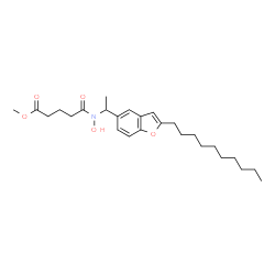 ChemSpider 2D Image | Methyl 5-{[1-(2-decyl-1-benzofuran-5-yl)ethyl](hydroxy)amino}-5-oxopentanoate | C26H39NO5