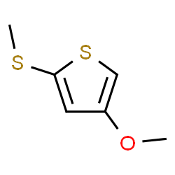 ChemSpider 2D Image | 4-Methoxy-2-(methylsulfanyl)thiophene | C6H8OS2