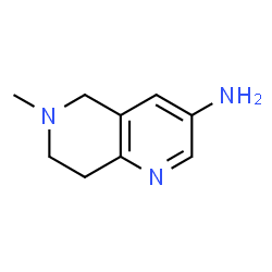 ChemSpider 2D Image | 5,6,7,8-Tetrahydro-6-methyl-1,6-naphthyridin-3-amine | C9H13N3