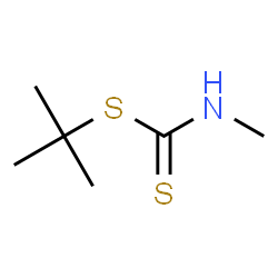 ChemSpider 2D Image | 2-Methyl-2-propanyl methylcarbamodithioate | C6H13NS2