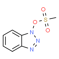 ChemSpider 2D Image | 1-[(Methylsulfonyl)oxy]-1H-benzotriazole | C7H7N3O3S