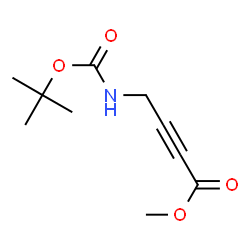 ChemSpider 2D Image | Methyl 4-({[(2-methyl-2-propanyl)oxy]carbonyl}amino)-2-butynoate | C10H15NO4