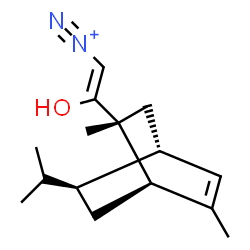 ChemSpider 2D Image | (Z)-2-Hydroxy-2-[(1R,2R,4S,8S)-8-isopropyl-2,6-dimethylbicyclo[2.2.2]oct-5-en-2-yl]ethenediazonium | C15H23N2O