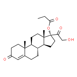 ChemSpider 2D Image | Cortexolone 17α-propionate | C24H34O5