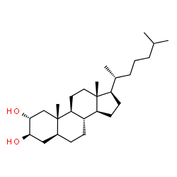 ChemSpider 2D Image | (2alpha,3beta,5alpha)-Cholestane-2,3-diol | C27H48O2