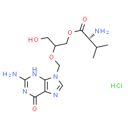 ChemSpider 2D Image | Valganciclovir HCl | C14H23ClN6O5
