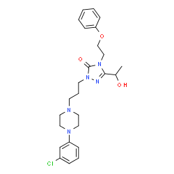 ChemSpider 2D Image | Hydroxynefazodone | C25H32ClN5O3