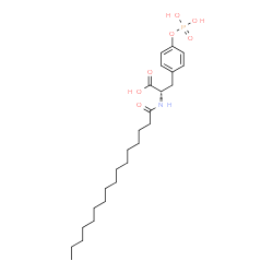 ChemSpider 2D Image | N-Palmitoyl-O-phosphono-L-tyrosine | C25H42NO7P
