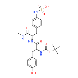 ChemSpider 2D Image | N-{[(2-Methyl-2-propanyl)oxy]carbonyl}-D-tyrosyl-N-methyl-4-(sulfoamino)-L-phenylalaninamide | C24H32N4O8S
