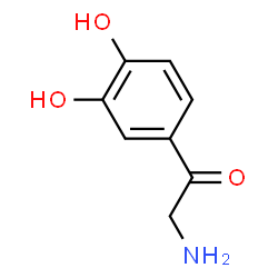 ChemSpider 2D Image | 2-Amino-1-(3,4-dihydroxyphenyl)ethanone | C8H9NO3