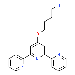 ChemSpider 2D Image | 4-(2,2':6',2''-Terpyridin-4'-yloxy)-1-butanamine | C19H20N4O