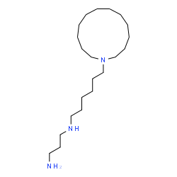 ChemSpider 2D Image | N-[6-(Azacyclotridecan-1-yl)hexyl]-1,3-propanediamine | C21H45N3