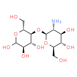 ChemSpider 2D Image | 4-O-(2-Amino-2-deoxy-beta-D-glucopyranosyl)-D-glucopyranose | C12H23NO10