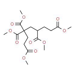 ChemSpider 2D Image | Pentamethyl 1,3,3,5,7-heptanepentacarboxylate | C17H26O10