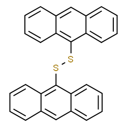 ChemSpider 2D Image | 9,9'-Disulfanediyldianthracene | C28H18S2