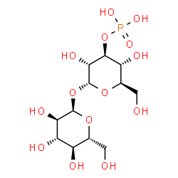 ChemSpider 2D Image | alpha-D-Glucopyranosyl 3-O-phosphono-alpha-D-glucopyranoside | C12H23O14P