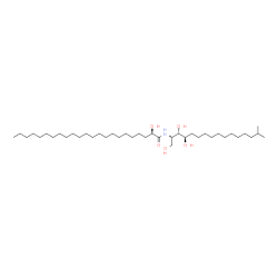 ChemSpider 2D Image | (2R)-2-Hydroxy-N-[(2S,3S,4R)-1,3,4-trihydroxy-15-methyl-2-hexadecanyl]tricosanamide | C40H81NO5