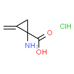 ChemSpider 2D Image | 1-Amino-2-methylenecyclopropanecarboxylic acid hydrochloride (1:1) | C5H8ClNO2
