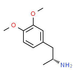 ChemSpider 2D Image | (2R)-1-(3,4-Dimethoxyphenyl)-2-propanamine | C11H17NO2