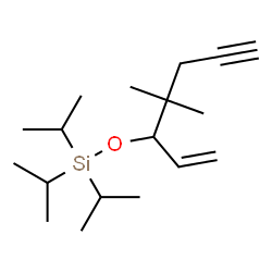 ChemSpider 2D Image | [(4,4-Dimethyl-1-hepten-6-yn-3-yl)oxy](triisopropyl)silane | C18H34OSi